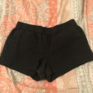 Black boardwalk shorts from J Crew